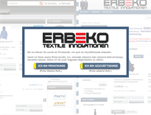 Tablet Screenshot of erbeko.de